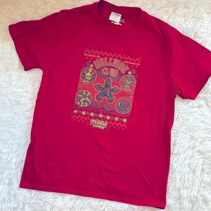 Netflix Official Stranger Things Hellfire Club red tee top size youth L large